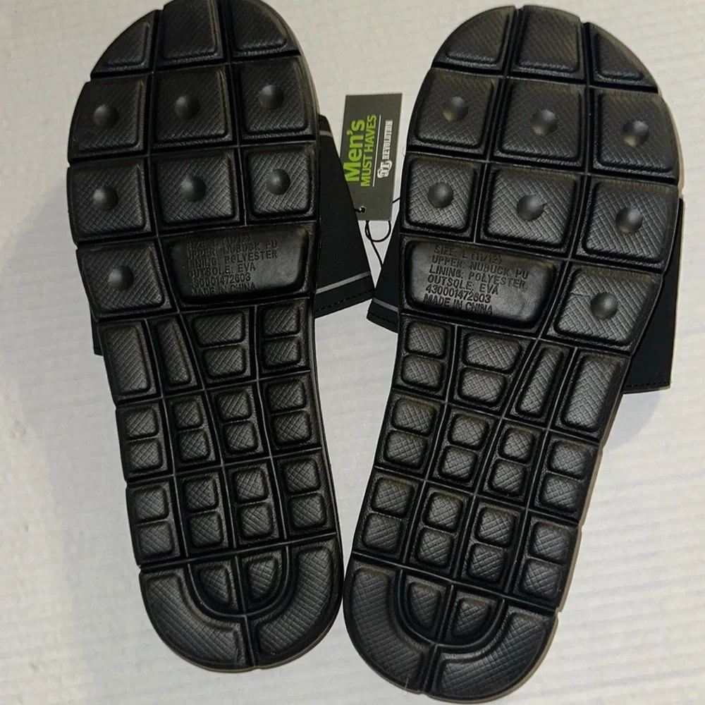 Men’s Revolution Slide Sandals Size Large 11/12‎ Memory Foam NEW